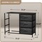 Sorbus 6 Drawers Dresser- Storage Unit with Steel Frame, Wood Top, Fabric Bins - for Bedroom, Closet, Office and more